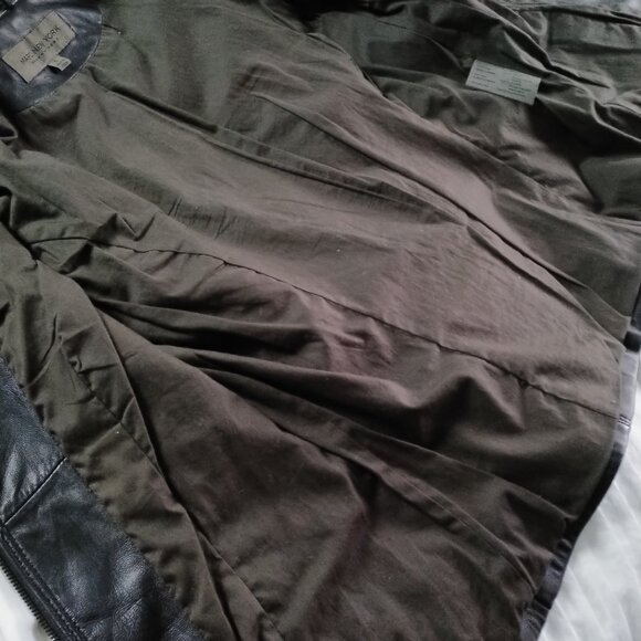 Black Leather Moto-Style Jacket - Picture 11 of 12